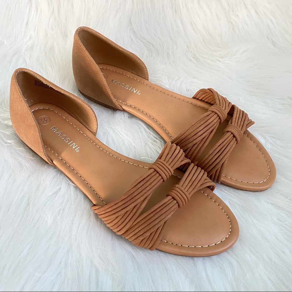 💖 New Massini Brown Slip On Flats